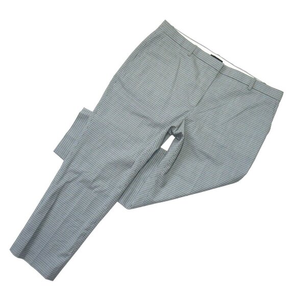 Theory Pants - NWT Theory Treeca in Blue Windham Plaid Stretch Wool Tapered Ankle Pants 14